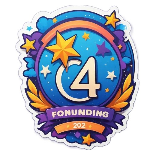 A 4FONUNDING badge with stars around it is displayed on a black background.