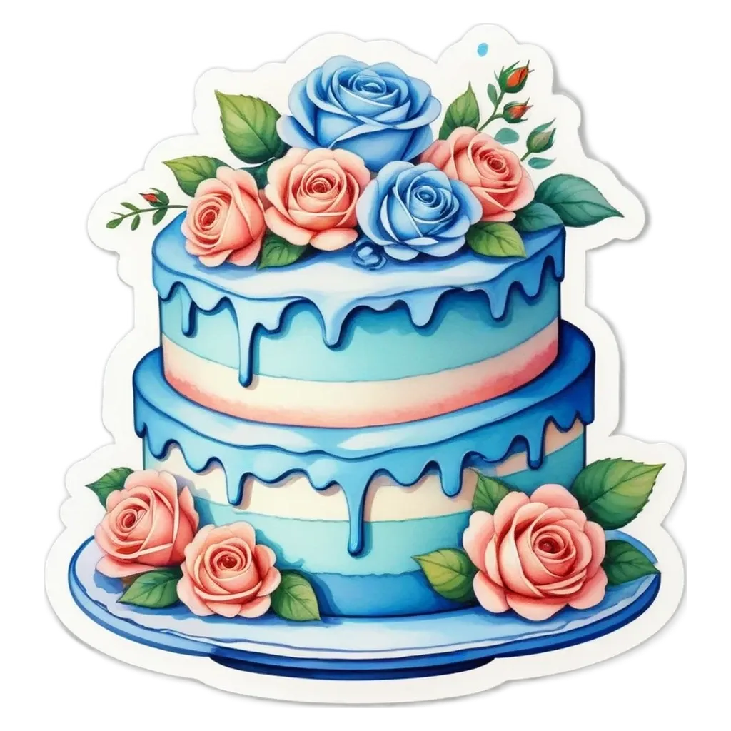 A very short description of a cake with flowers on it.