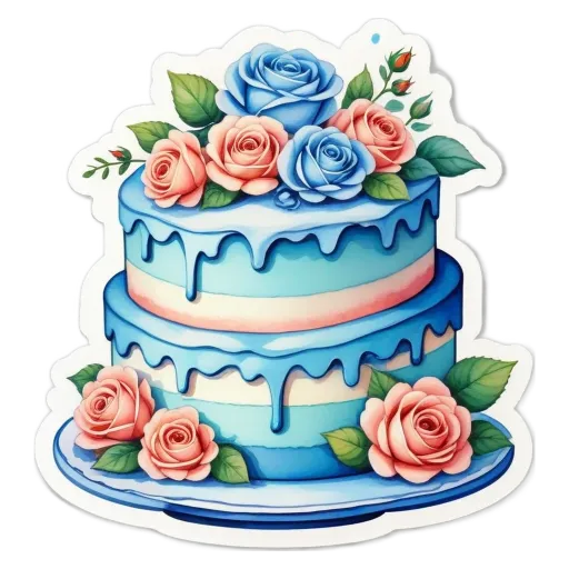 A very short description of a cake with flowers on it.