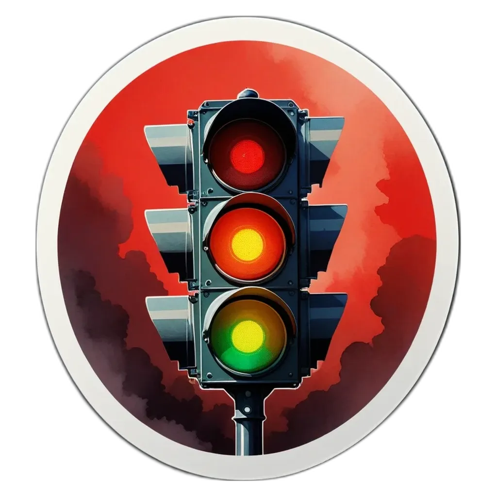 A traffic light with three lights green.