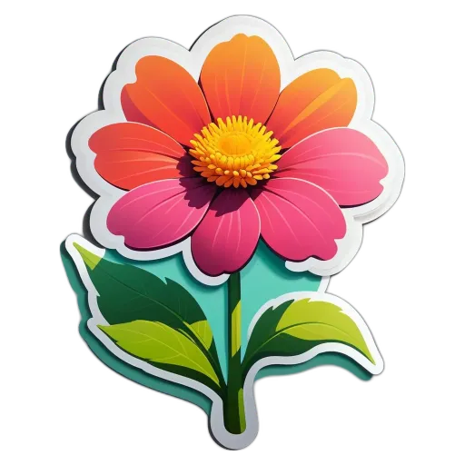 A flower with bright colors that is on a black background.