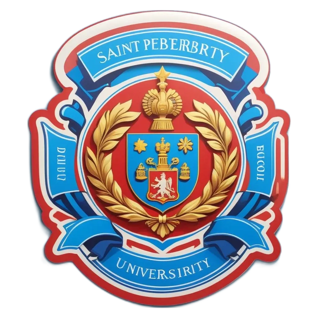 A sticker that says Saint Peberbury University.