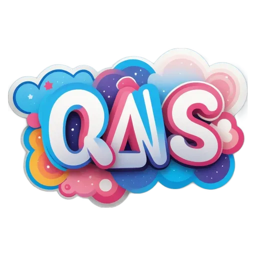 The letters QAS are painted in bright colors and in a fun style.