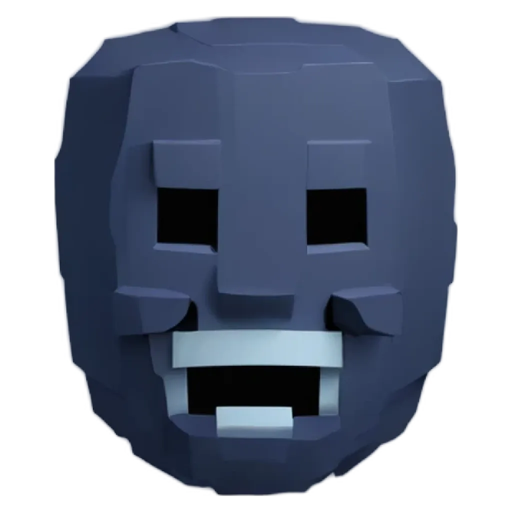 A mask with a skeleton face is shown with the words "This is an example of a mask".