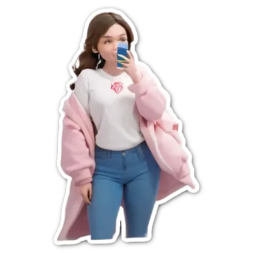 A girl is holding a cell phone and taking a picture.