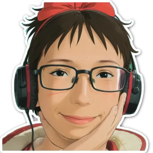A girl with glasses on her face.