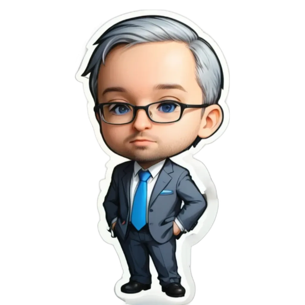 A boy wearing a suit and tie that looks like a cartoon character.