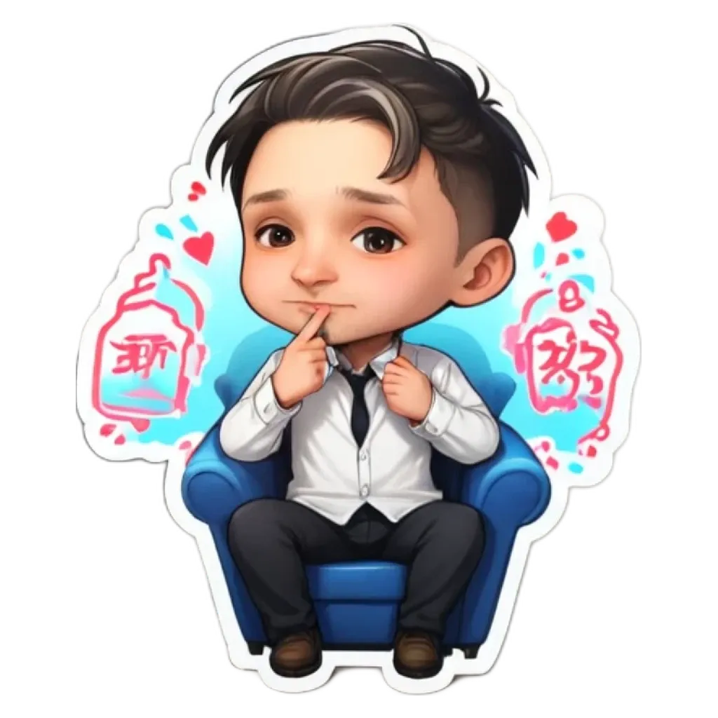 A boy is sitting in a chair and sticking his finger in his mouth.