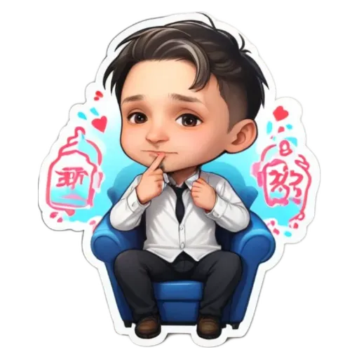 A boy is sitting in a chair and sticking his finger in his mouth.