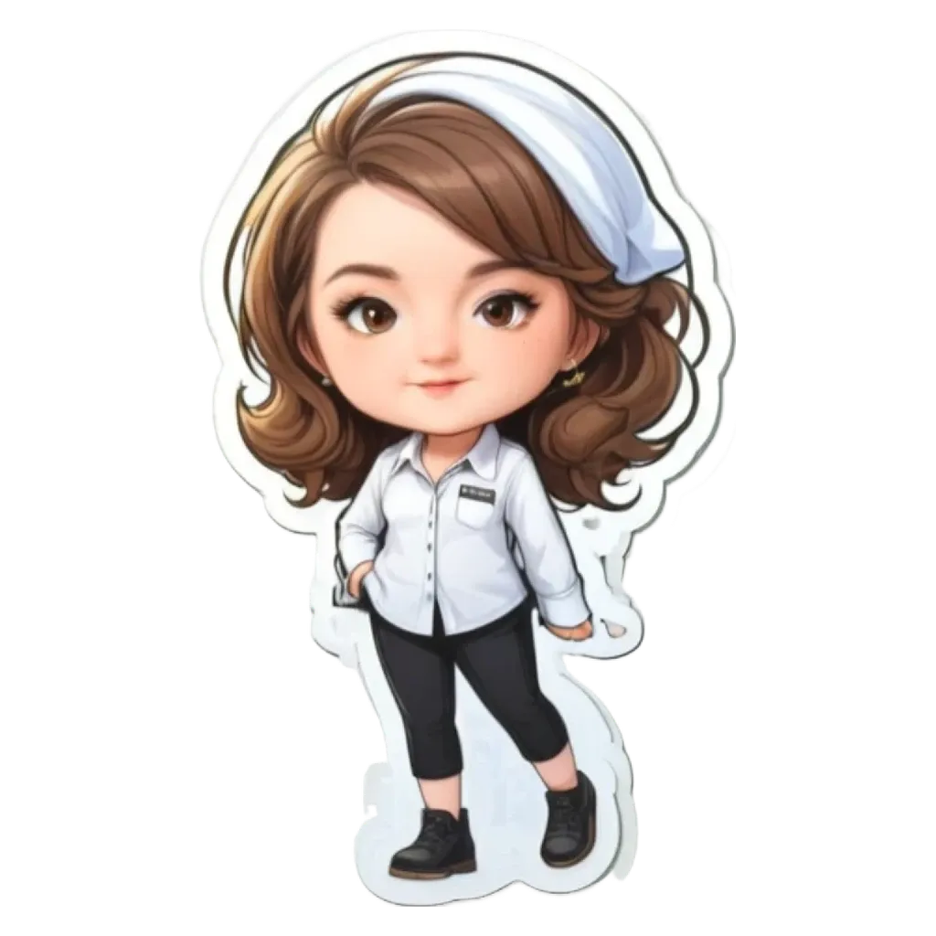 A girl is standing with her hands in her pockets and wearing a white shirt.