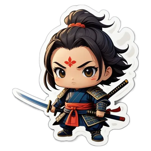 A boy is holding a sword and is the main character in the video game.