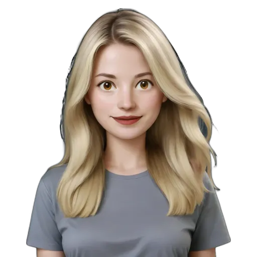 An image of a woman with blonde hair.