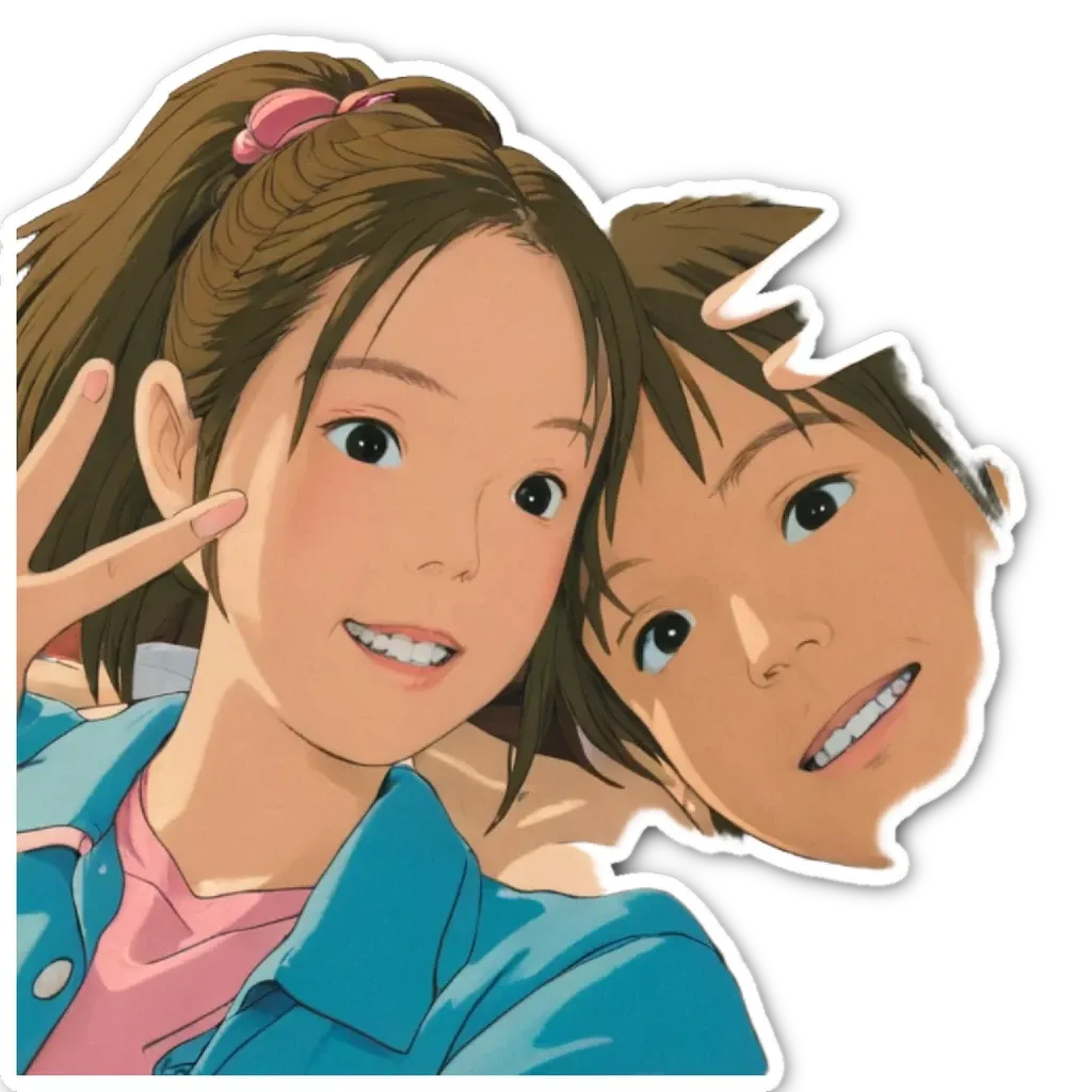A boy and girl wearing the same shirt.
