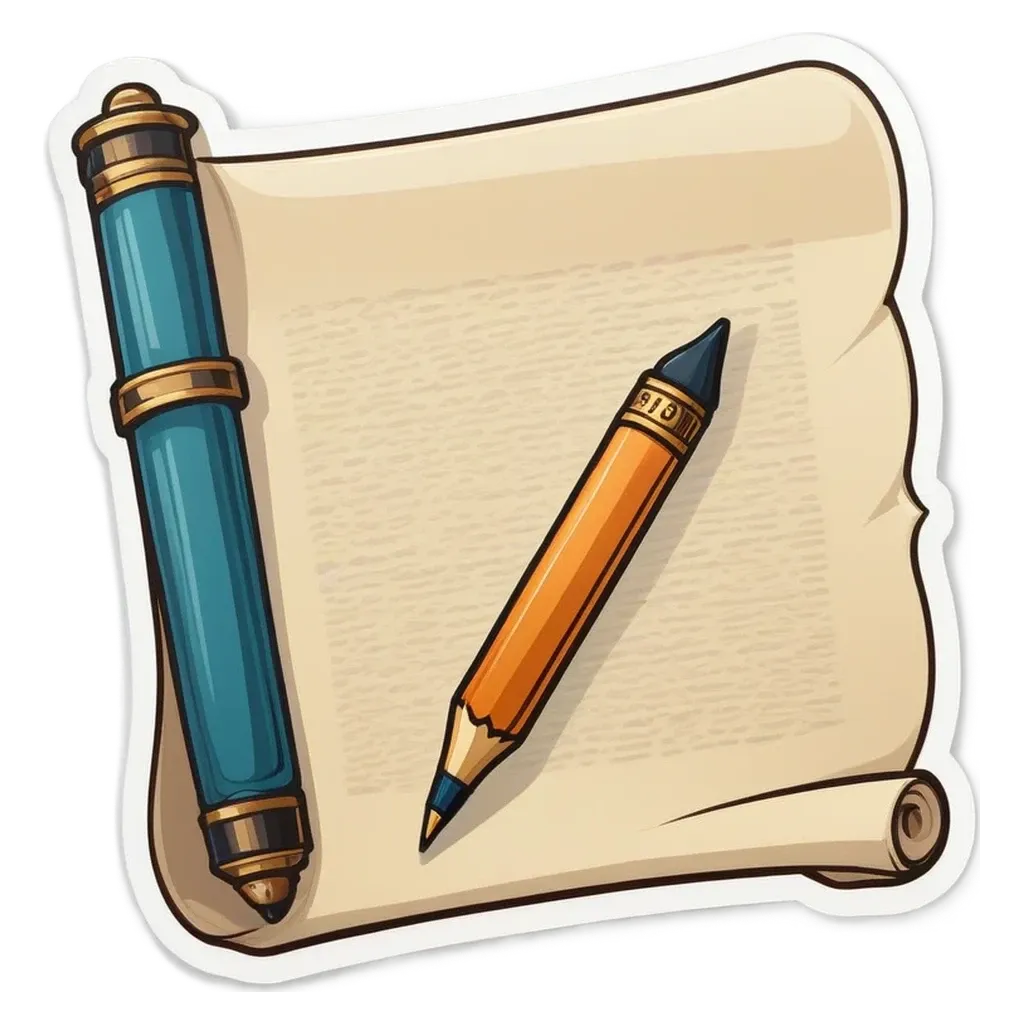 A piece of paper with a pencil on it that is also a textured item.