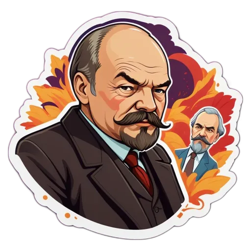 A man with a mustache and a suit is shown with the words generate a very brief description.