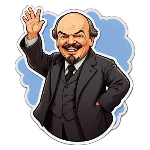 A man wearing a suit is waving at someone.