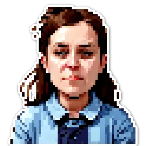 A girl that looks sad with her eyes wide.