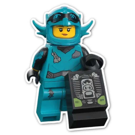 A child playing with a Lego figure in the dark.