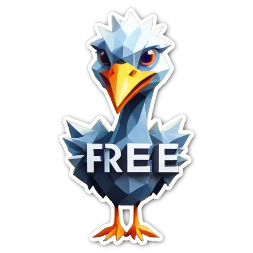 A bird logo says Free and is in blue.
