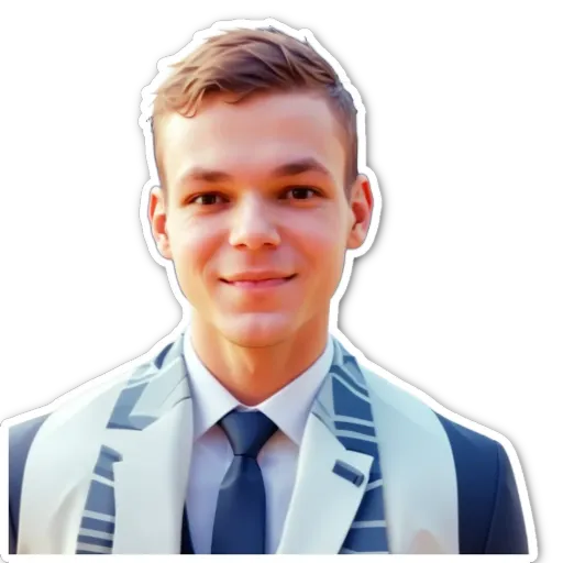 A young man wearing a suit and tie.