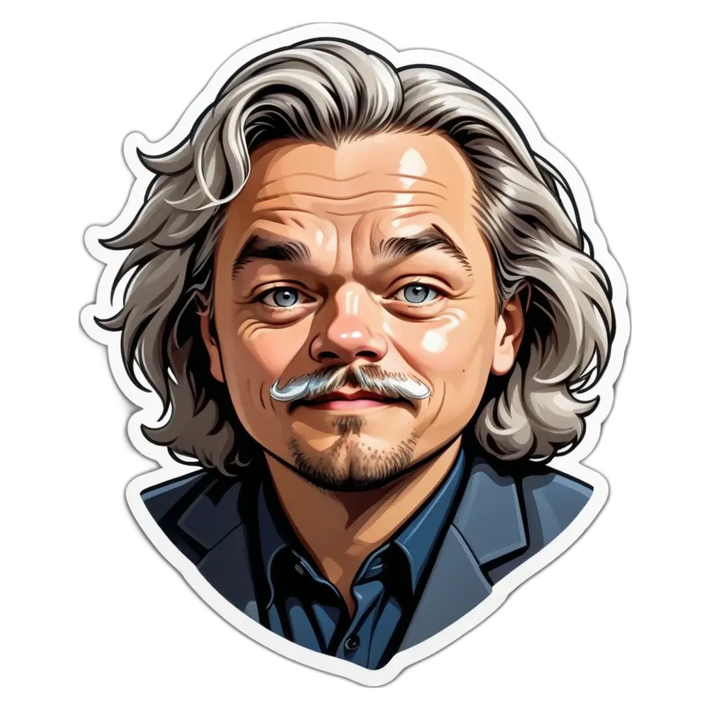 An image of a man with a mustache and blue shirt.