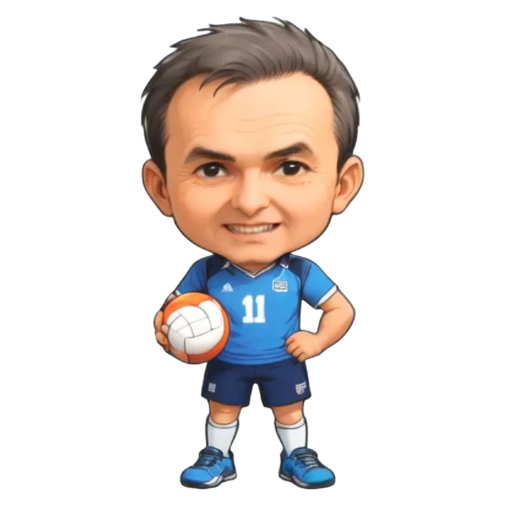 A man wearing a blue soccer outfit with the number 11 on the front.