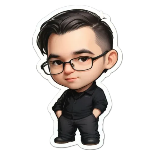 A boy wearing glasses is standing up with his hands in his pockets.