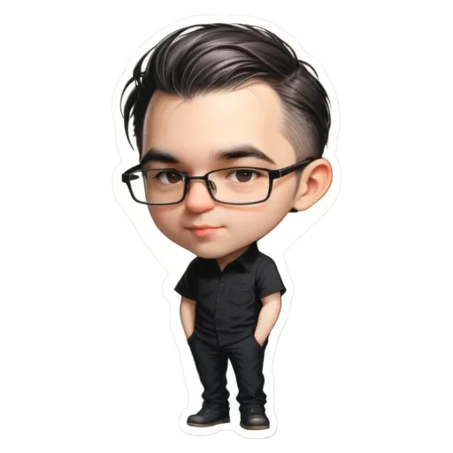 A boy wearing glasses is standing up.