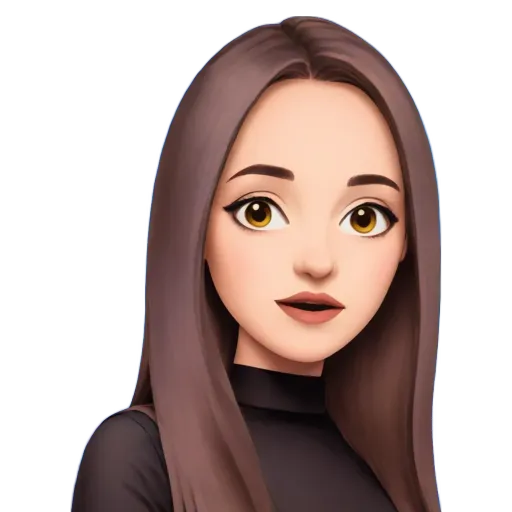 A girl with a black shirt and her face shown.
