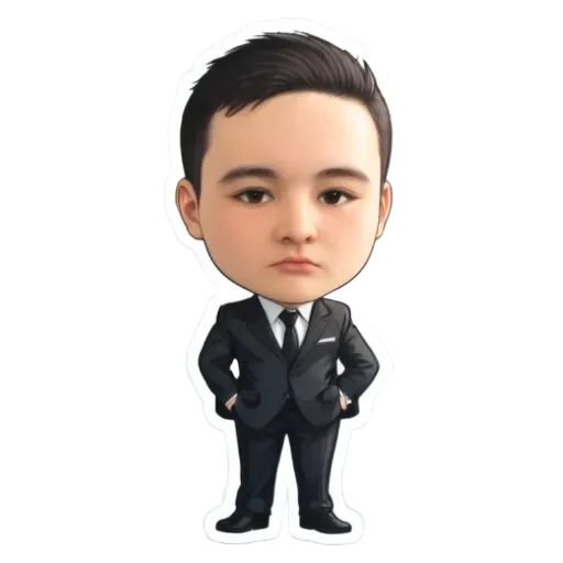 A boy is wearing a suit and tie.