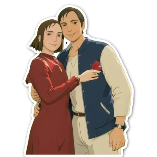 A boy and girl posing for a picture.