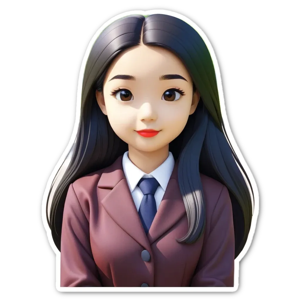 A girl wearing a pink jacket and a tie.