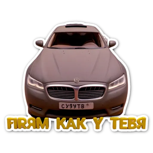 A license plate with the text 'pm kak y teb' on it.