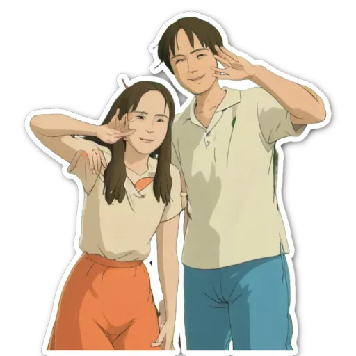 A boy and girl posing for a picture.