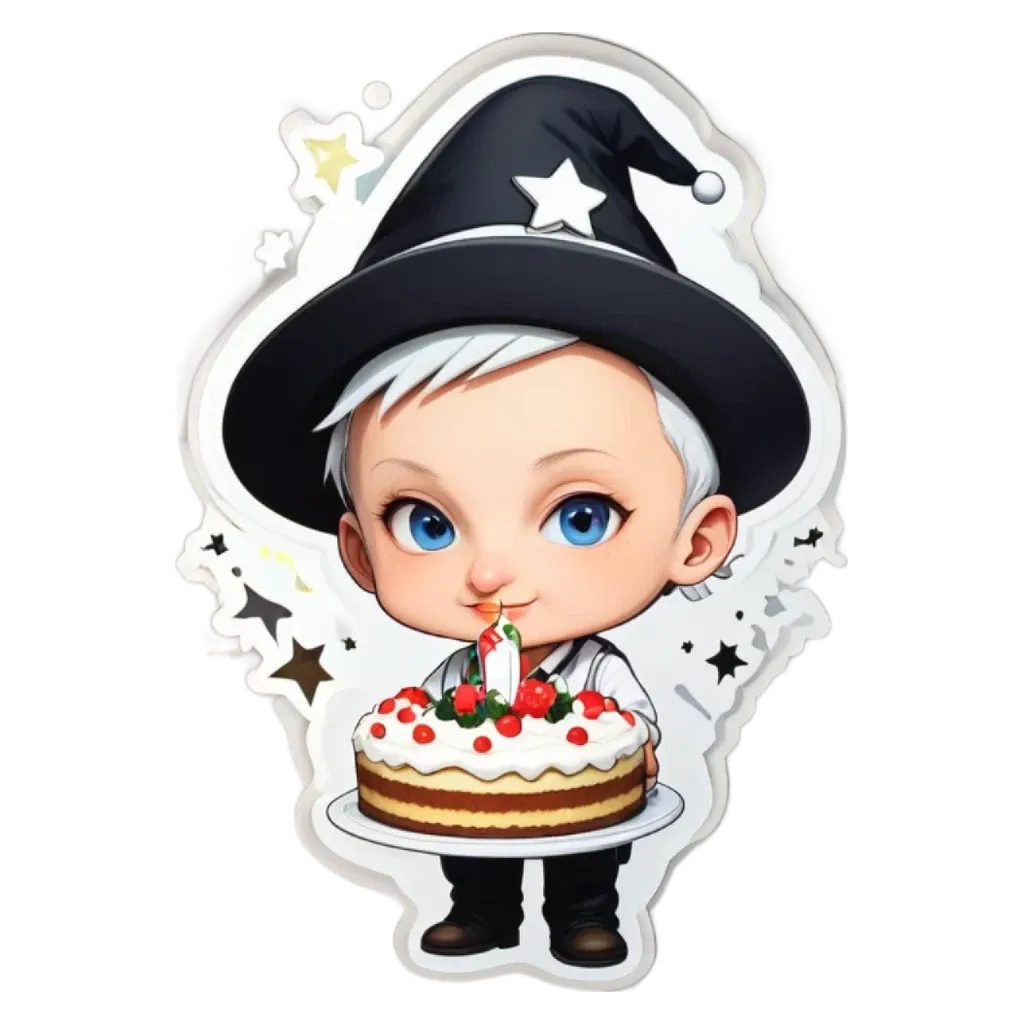 A birthday cake with a candle on it that a child is holding.