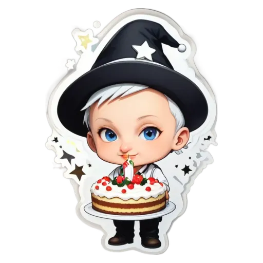 A birthday cake with a candle on it that a child is holding.