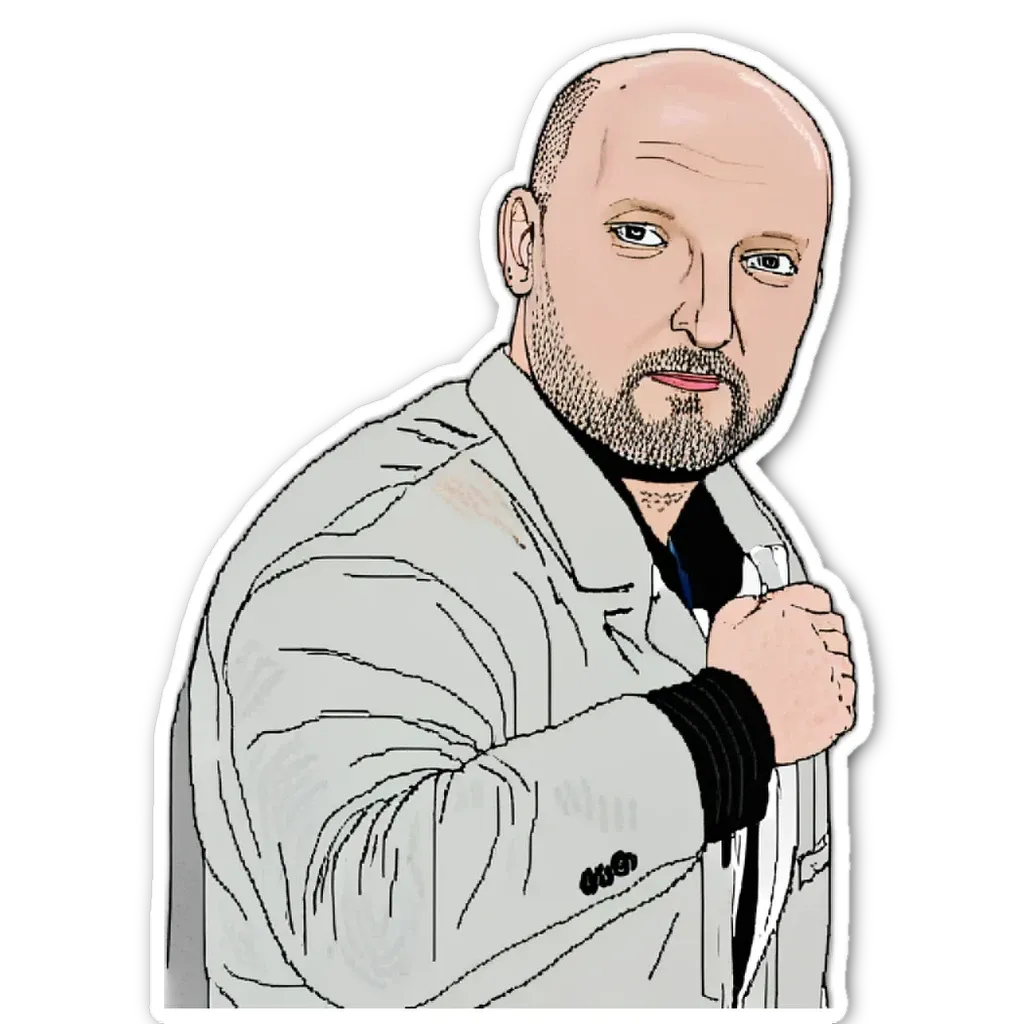 A man wearing a suit is holding a wine glass.