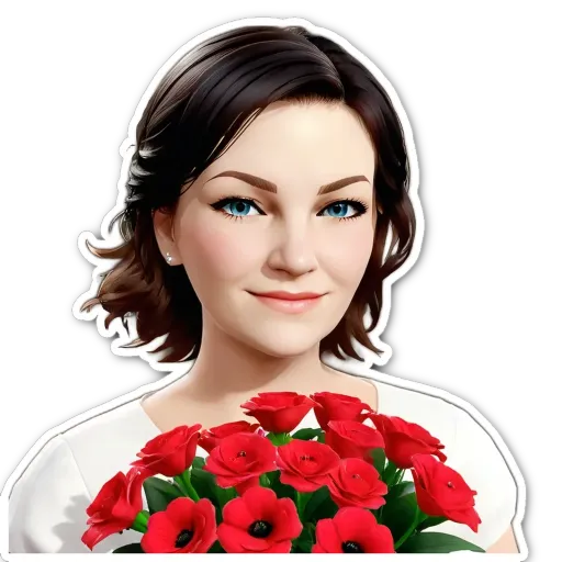 A red flower arrangement in front of a black background.