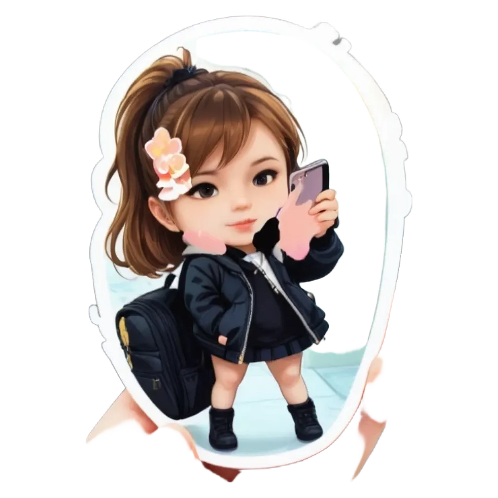 A girl taking a picture of herself in a mirror.