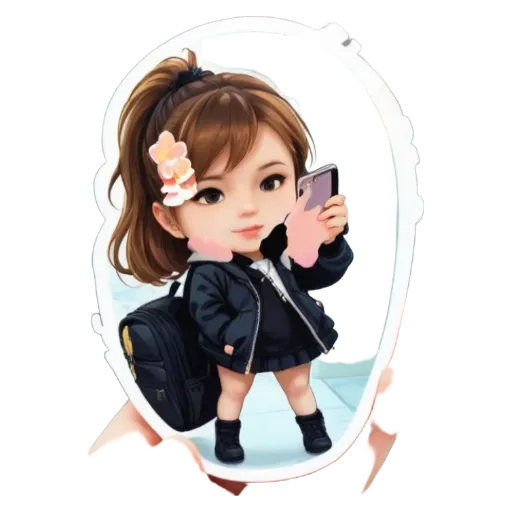 A girl taking a picture of herself in a mirror.