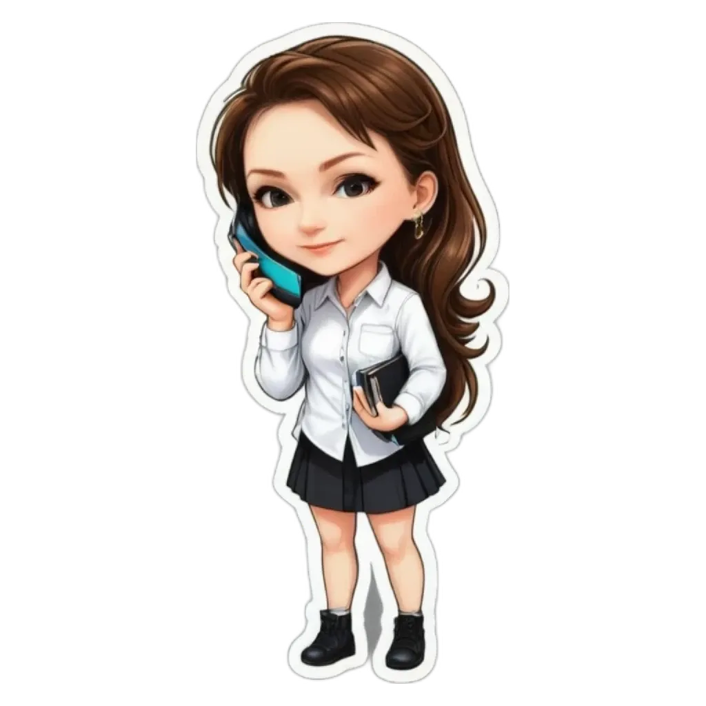 A girl talking on a cell phone.