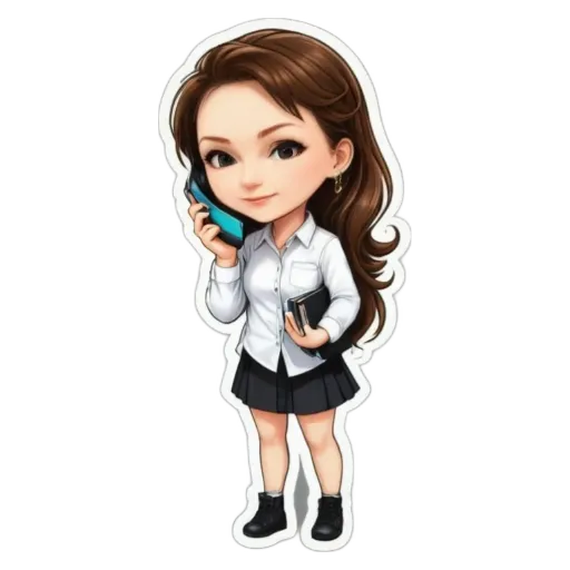 A girl talking on a cell phone.