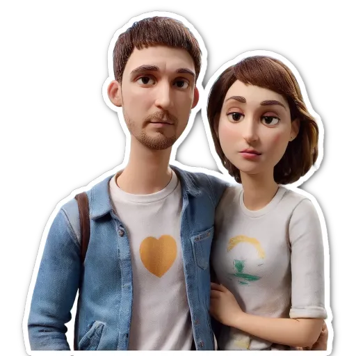 A man and a woman standing together.