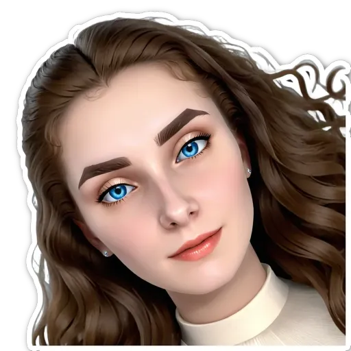 A very detailed and realistic image of a girl.