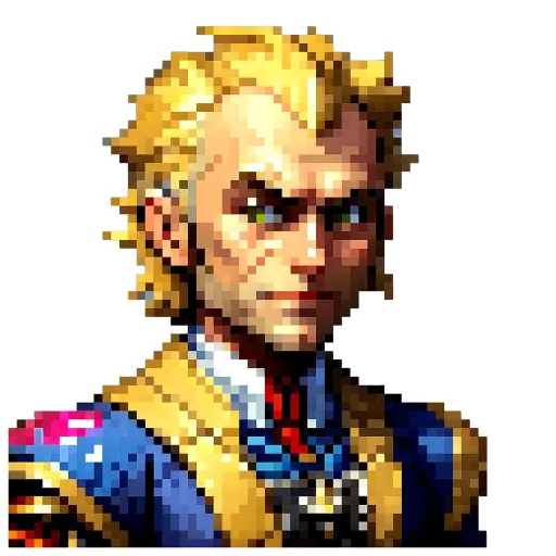 A very brief description of the image is that it is a man's face that is pixelated.