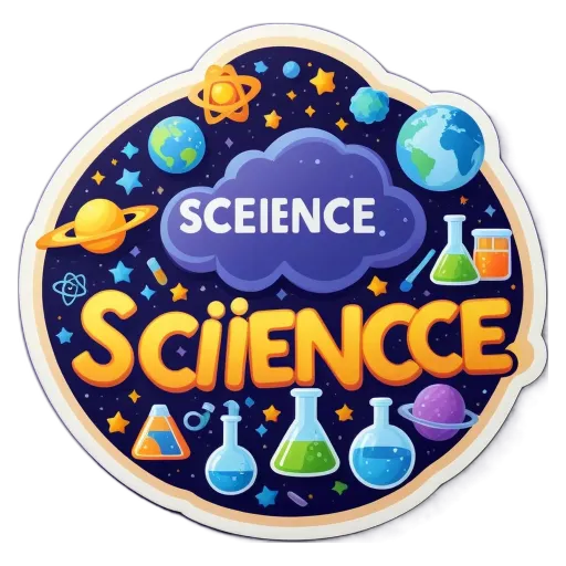A sticker that says SCIENCE on it.