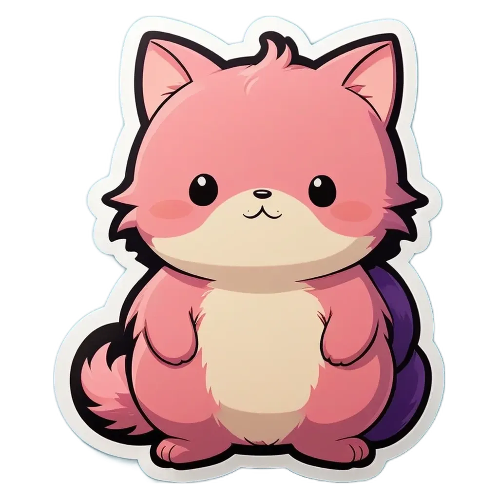 A cartoon cat with a bag over its head.