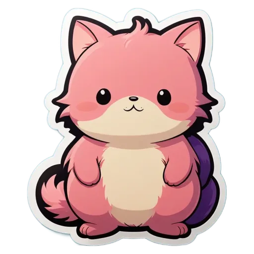 A cartoon cat with a bag over its head.