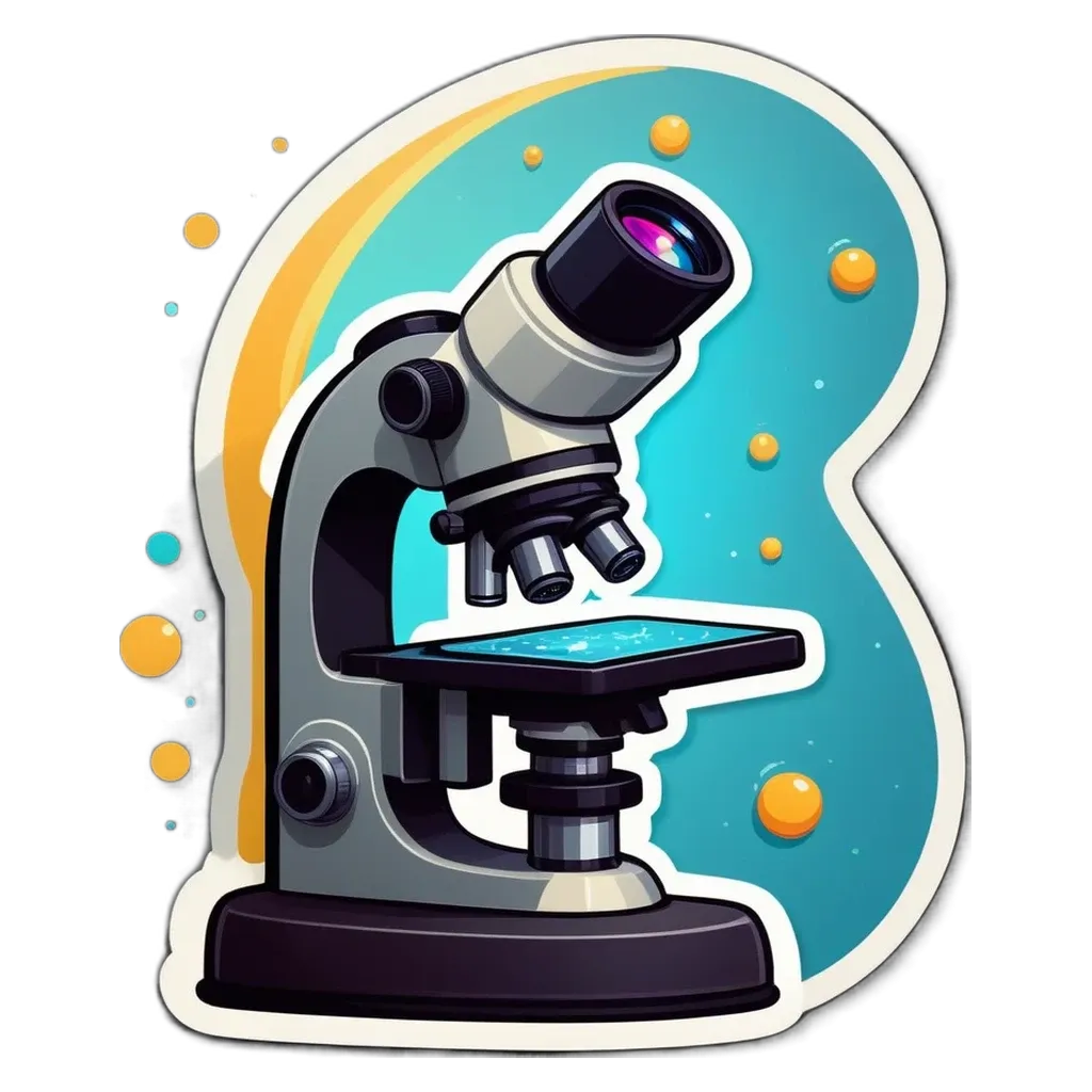 A cartoon image of a magnifying glass with a cell phone on it.