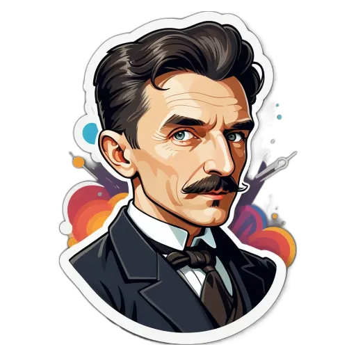 A man with a mustache and a black suit.